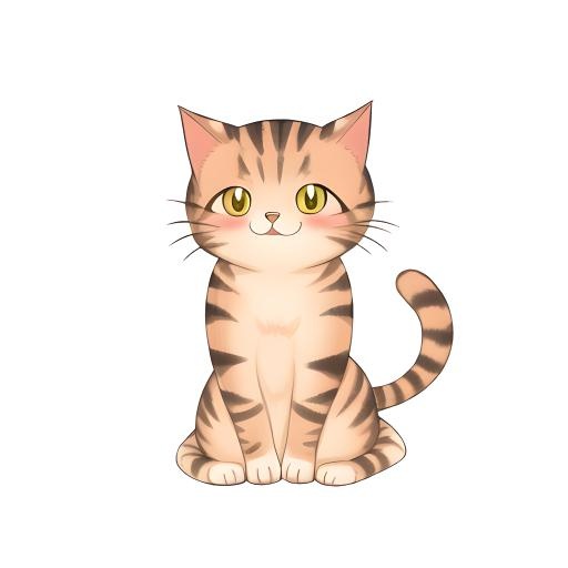 猫动物宠物免抠(2048x2048)