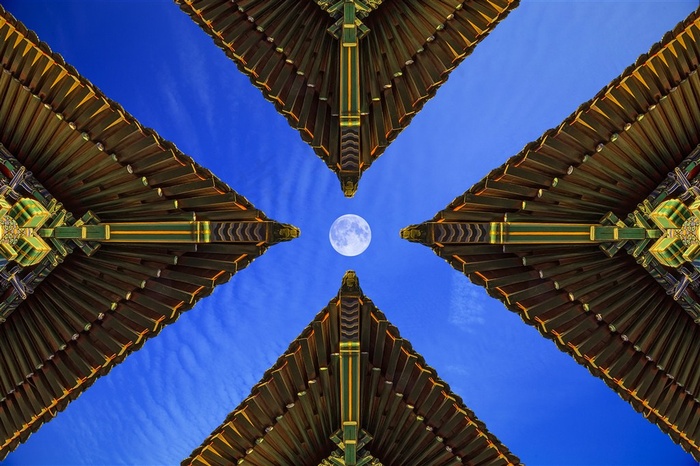中式古建筑屋檐