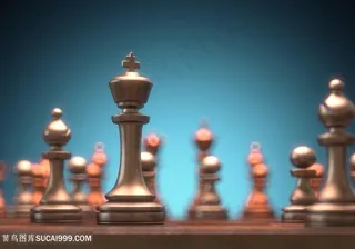 棋子特写与国际象棋高清图片