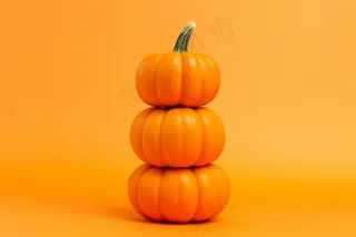南瓜橘黄色摄影图