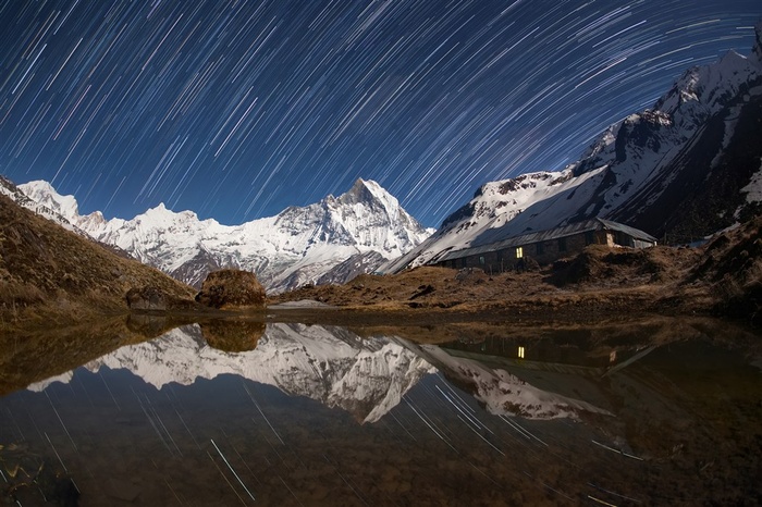 唯美的星空景色摄影