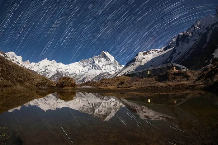 唯美的星空景色摄影