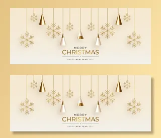 圣诞节圣诞树圣诞老人闪亮装饰电商促销折扣海报