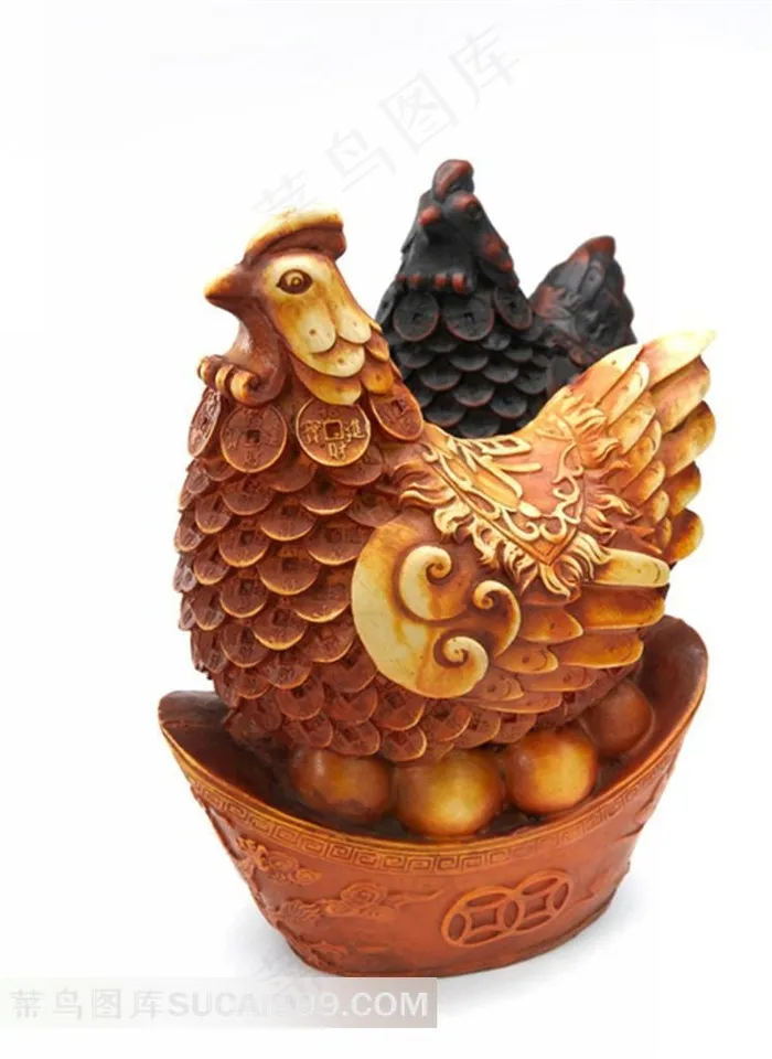 漂亮的元宝鸡工艺品