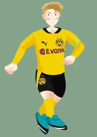 原创球星扁平风插画