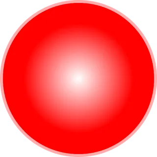 红色光球卡通简笔