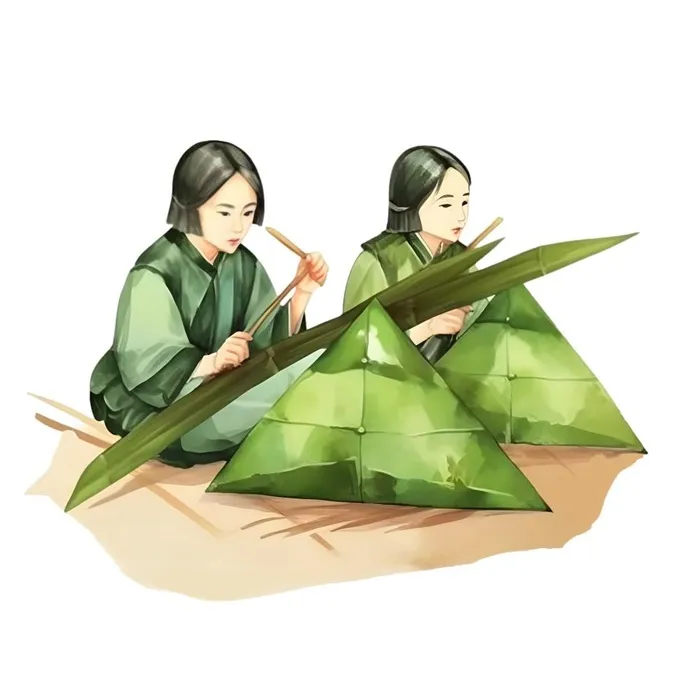 粽子绿叶免抠(1900x1900)