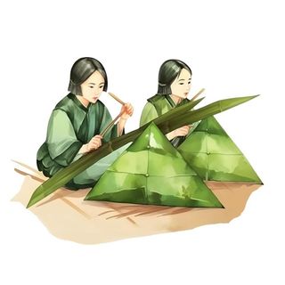 粽子绿叶免抠