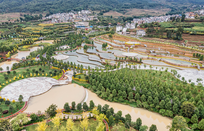 航拍锦屏山