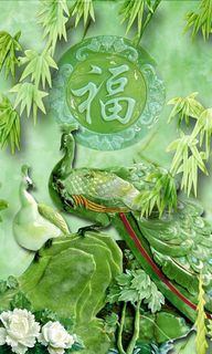 雕塑玉雕背景风景