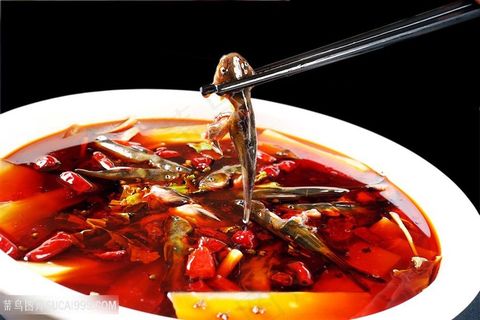 麻辣三角蜂中华美食摄影图