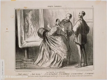 奥诺 · 杜米埃(1808-1879)-巴黎画家素描装饰画 奥诺 · 杜米埃(1808-1879)-巴黎画家素描装饰画