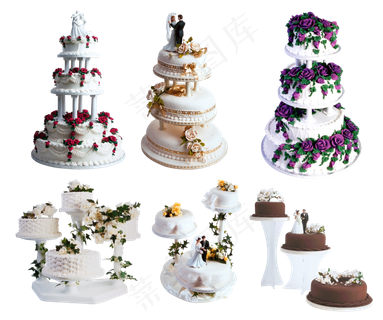 免抠结婚蛋糕生日蛋糕实物摄影