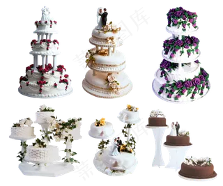 免抠结婚蛋糕生日蛋糕实物摄影