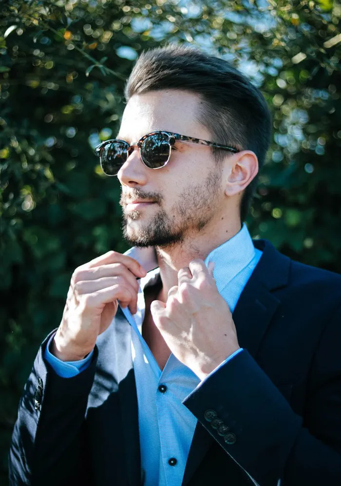 墨镜酷男猛男欧美男模特健身教练职场精英