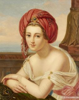 阿拉伯女性油画图片