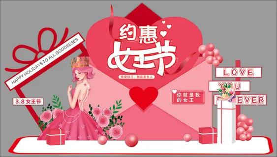 38女王节美陈 38女王节美陈