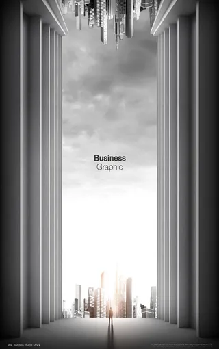 大气建筑空间高端商务海报PSD分层素材