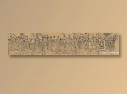 唐_吴道子八十七神仙卷电子素材神仙壁画高清素材