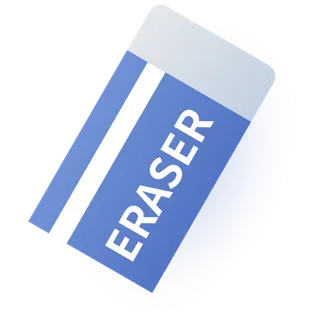 简笔画学习用品橡皮擦