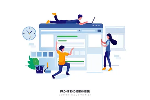 扁平化人物场景办公互联网等距ai矢量设计网页海报UI素材插画