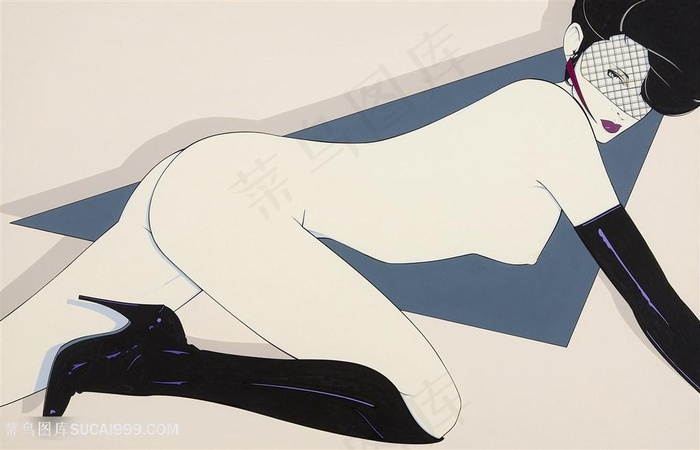 帕特里克安吉尔手绘性感时尚美女插画