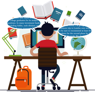 卡通人物办公写作简笔少儿兴趣班