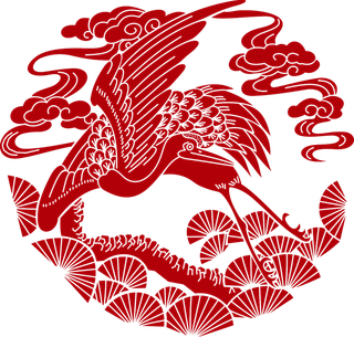 红色喜庆简约风传统吉祥纹样纹路纹理免扣PNG素材图片 (11)