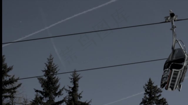 电梯, 缆车, 假期, 运输, 滑雪, 山, 空中缆车