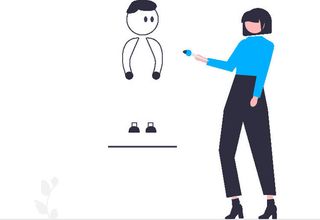 2.5d画画插画小图标素材