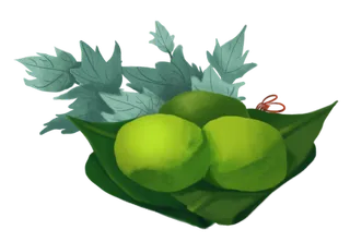 清明节海报设计插图卡通青团素材图片元素png透明背景