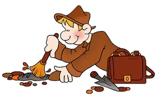 少儿兴趣班素材卡通人物褐色