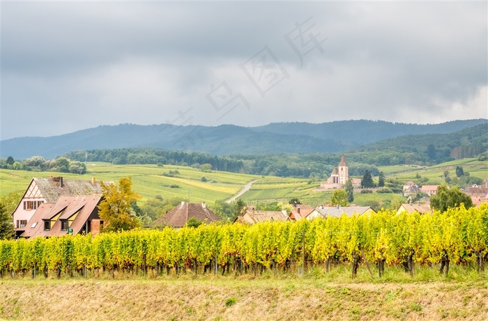 悠闲闲适的乡村时光高清摄影图