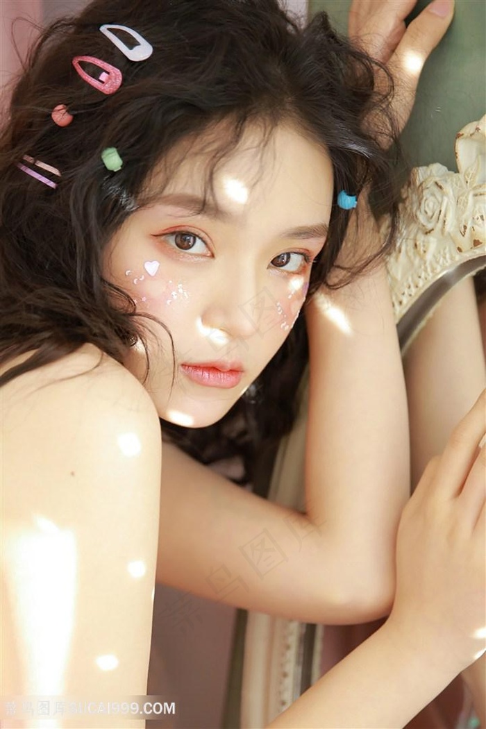 高清清纯美女脸部特写图片