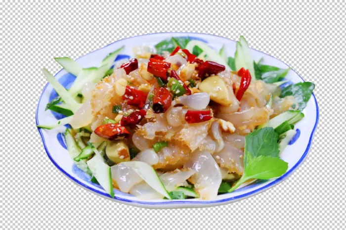 凉拌海蜇头免扣素材psd模版下载