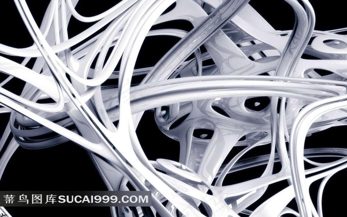 抽象派艺术白色创意图形