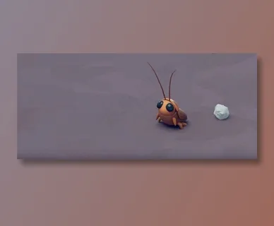 有只小强萌萌的