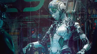 科技科幻机器人高清背景