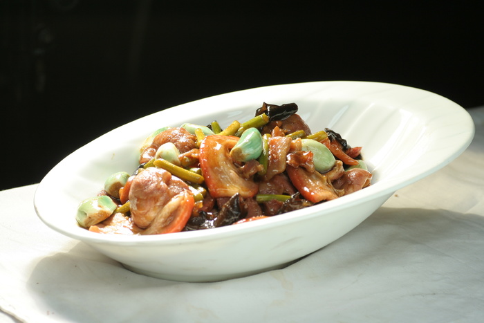 2腊八蒜烧肘花2 乡村小镇