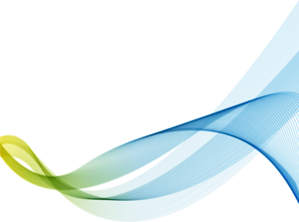 蓝黄渐变线条弧形科技kv主视觉