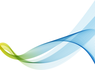 蓝黄渐变线条弧形科技kv主视觉