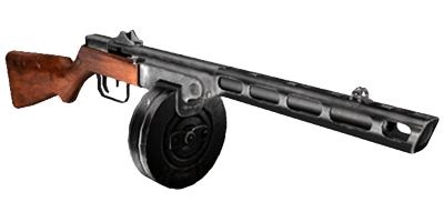 PPSh-41 PNG免抠(400x200)