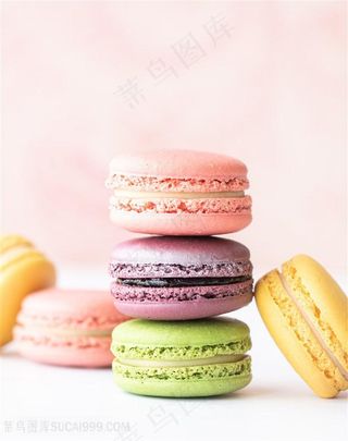 五颜六色的马卡龙