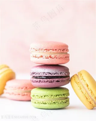 五颜六色的马卡龙