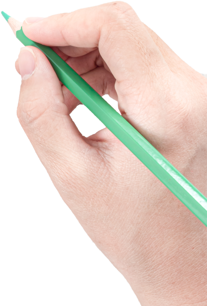 手势拿笔右手免抠png