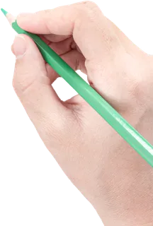 手势拿笔右手免抠png