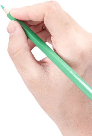 手势拿笔右手免抠png