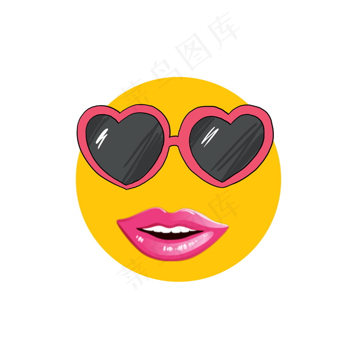 戴墨镜表情符号