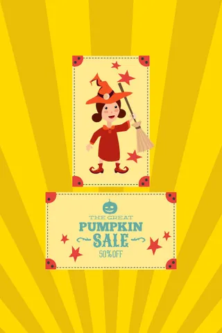 万圣节小鬼捣蛋儿童矢量插画扁平