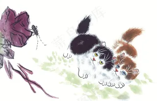 水墨猫系列jpg素材